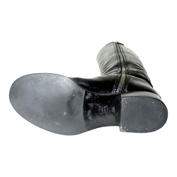 TORY BURCH Aaden Black Leather Riding Boot Size 5M - Picture 8 of 9